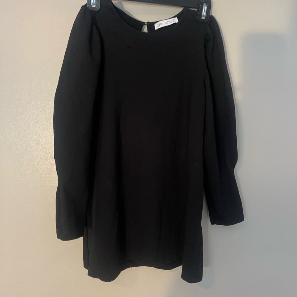 Zara Elegant Black Blouse dress kids 11-12